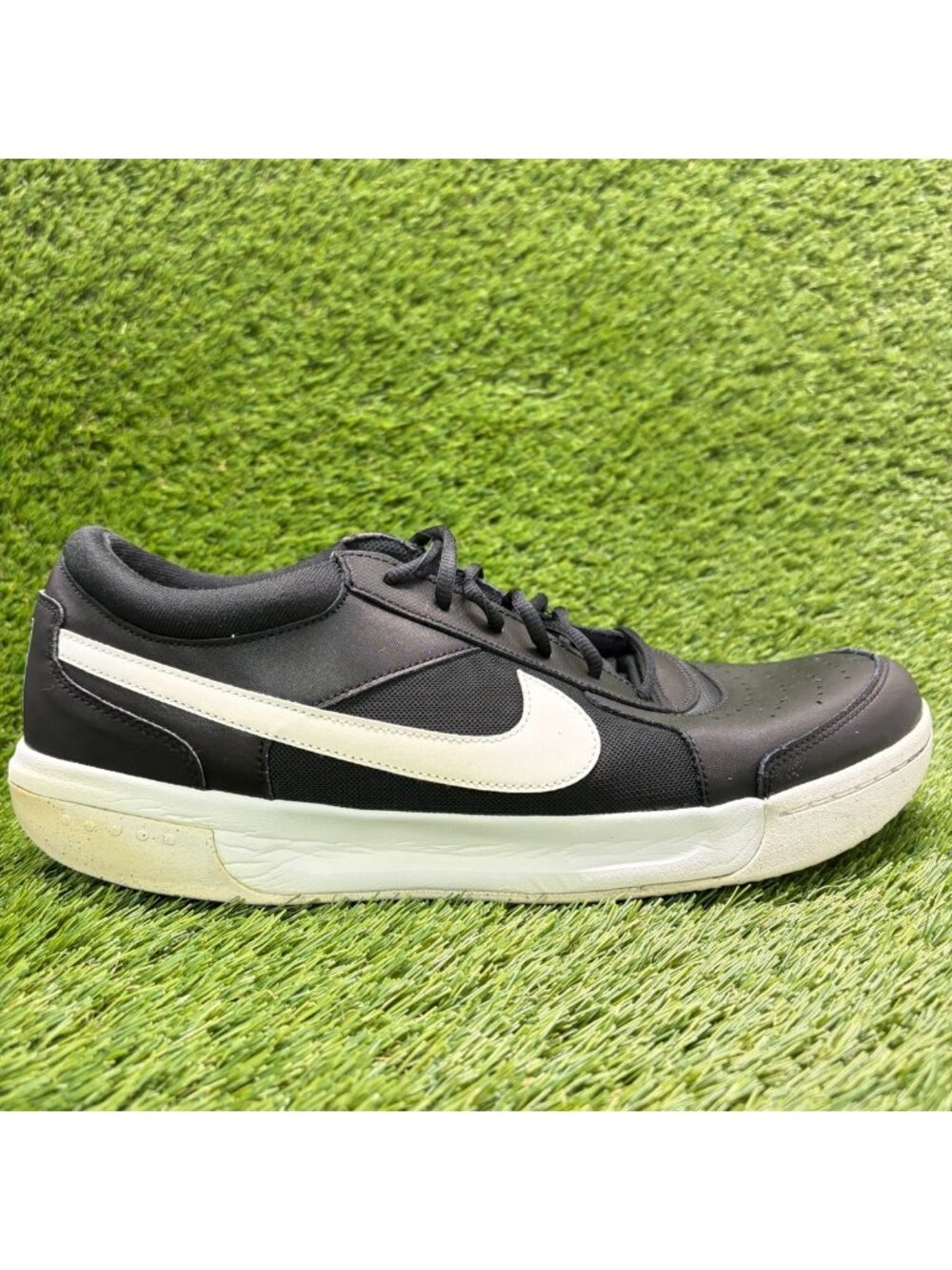 Nike Court Zoom Lite 3 Mens Size 14 Black White Athletic Tennis Shoes Sneakers